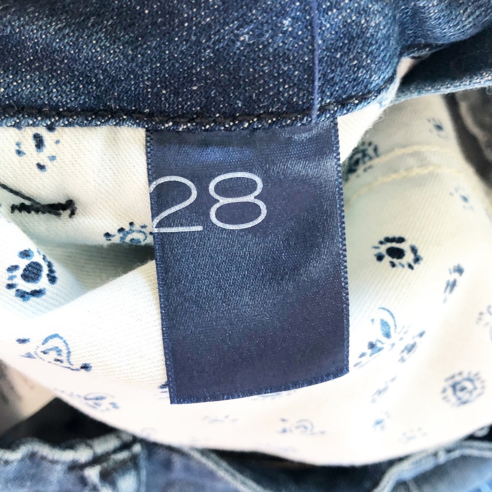Pilcro Jeans Womens 28 Polished Mid Rise Bootcut Jeans Dark Wash Blue Hemp Blend - Picture 7 of 15